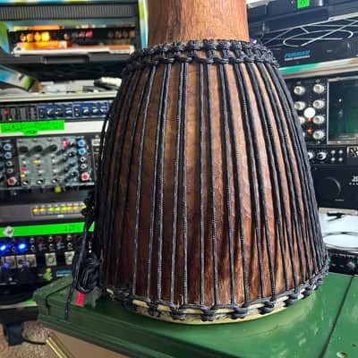 Iroko wood from Ivory Coast Djembe Drum and Remo Case 12”head 7” port Remo case included - Natural image 7