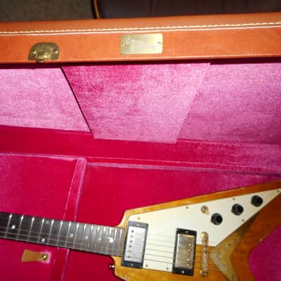 Scarecrow Guitars 59 korina V tribute, Hand Made with aged korina and Brazilian Rosewood Fret board Gibson HSC image 5