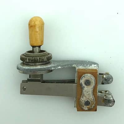 Gibson Vintage Switchcraft 3-Way Toggle Switch SG ES-335 1970’s - Aged Creme Cream image 3