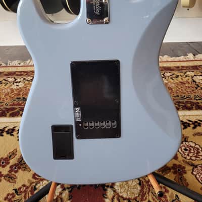 Sterling by Music Man Cutlass Plus CT50HSS - Aqua Grey w/ Roasted Maple Neck & Block Inlays image 6