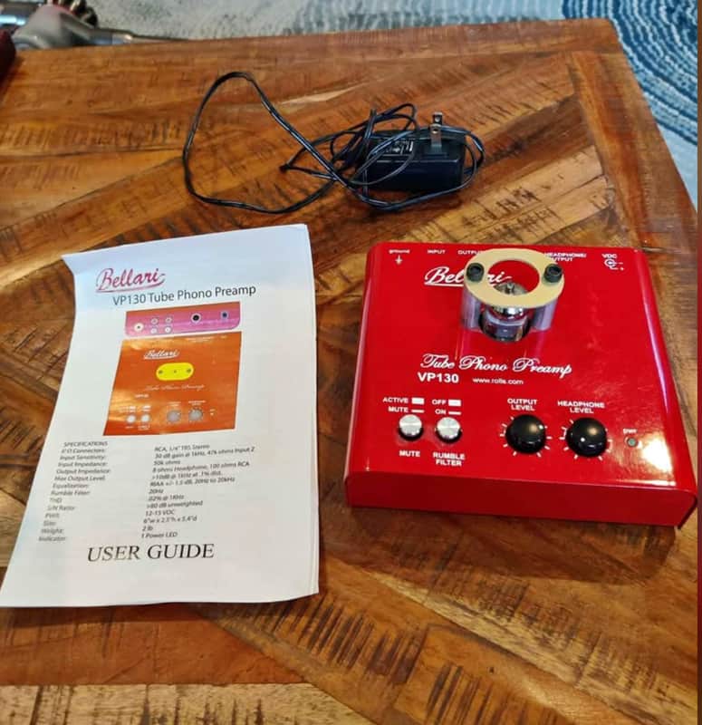 Bellari Vp130 Hybrid Tube Phono Preamp With Adapter image 1