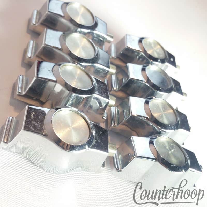 *CB700 8x Wrist Watch Lugs Single-Sided Floor/Tom Drum Hardware Vintage 70s Set* image 1