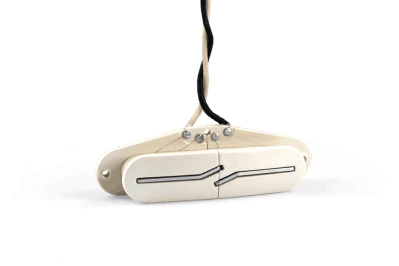 Fralin Split Blade Strat High Output Bridge Pickup - Parchment image 1