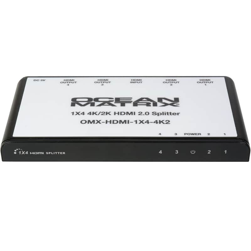 Ocean Matrix OMX-HDMI-1X4-4K2 | 4K UHD 1x4 HDMI 2.0 Splitter/Distribution Amplifier image 1