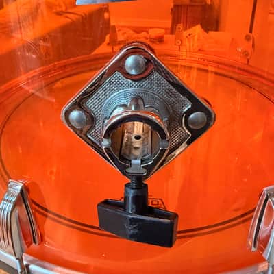 Grail Alert! Vintage 1970’s Ludwig Vistalite 14 x 26 Bass Drum in Amber image 10