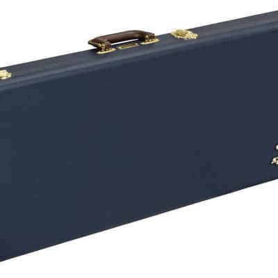 Fender Classic Series Hardshell Case Strat/Tele, Navy Blue Guitar Case image 5
