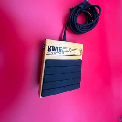 Korg PS1 Single Momentary Footswitch Sustain Pedal 2010s - Yellow image 3