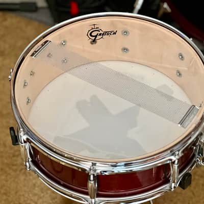 Gretsch Catalina Birch snare drum 5x14" 2000s - Red Cherry lacquer image 5