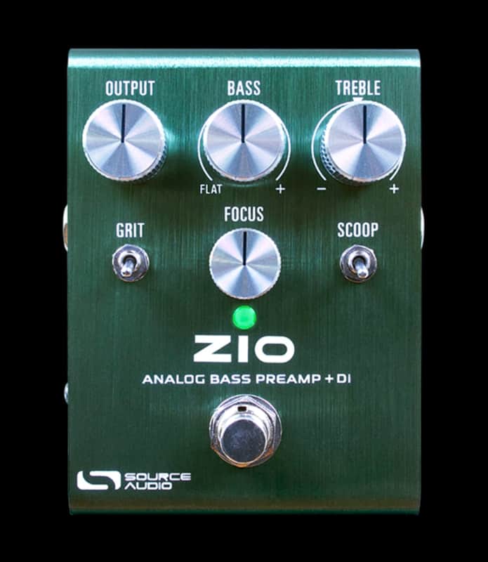 Source Audio ZI0 Analog Bass Preamp + DI pedal 2024 - green. "open box" mint image 1