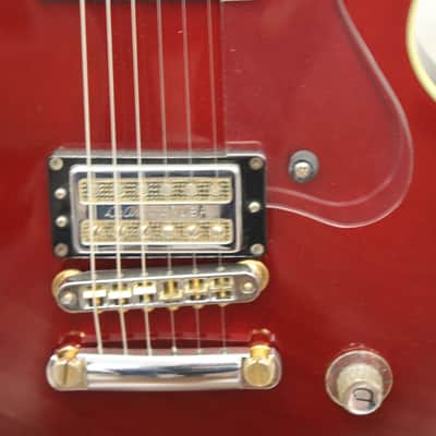 DeArmond M-77/M77 Bluesbird Electric Guitar, 2001, Candy Apple Red Metallic image 7