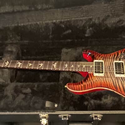 PRS Custom 24-08 10-Top 2017 - 2024 - Charcoal Cherry Burst image 2