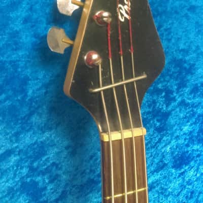 Premier Scroll Bass 1960's Orange Sparkle Binding DeArmond P'up Univox Made NYC *RARE* MAKE OFFER image 2