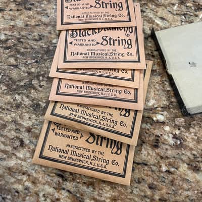 Black Diamond Vintage Guitar and Mandolin Strings & Packaging B.B. King Jimi Hendrix Used 1930s-1950s image 2