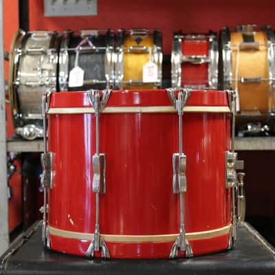 1950's WFL 10x14 Marching Snare Drum in Red Lacquer image 2