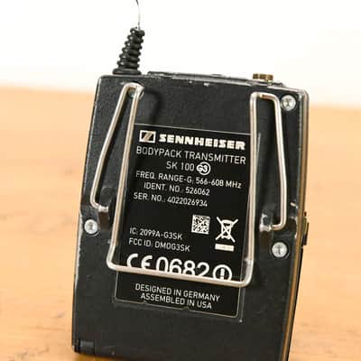 Sennheiser ew 100 G3 Bodypack Wireless System 566-608MHz NO POWER SUPPLY CG01YQ1 image 16