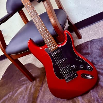 Fender Standard HSS Stratocaster with Rosewood Fretboard 2009 - 2017 - Candy Apple Red image 1