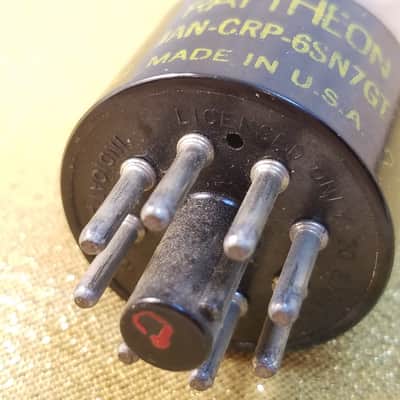 Raytheon perfect Matched Pair (2) VT-231 tNOS AT1000 TESTED Vacuum Tubes WWII military JAN-CRC-6SN7-GT dual triode 1941-1952 image 23