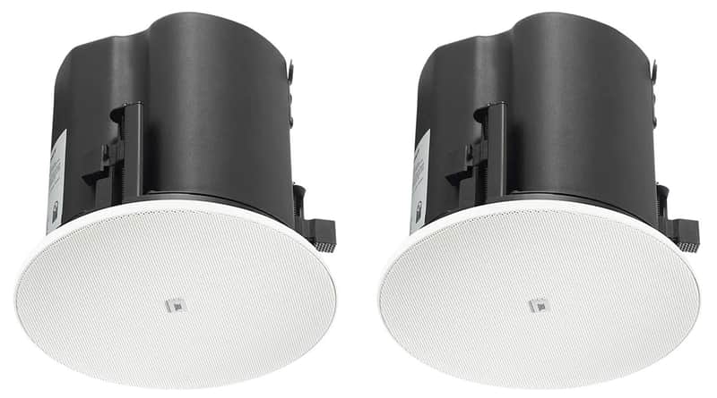 2) JBL Control 424C/T 4" Commercial 70v/16-ohm Ceiling Speakers 4 Restaurant/Bar image 1
