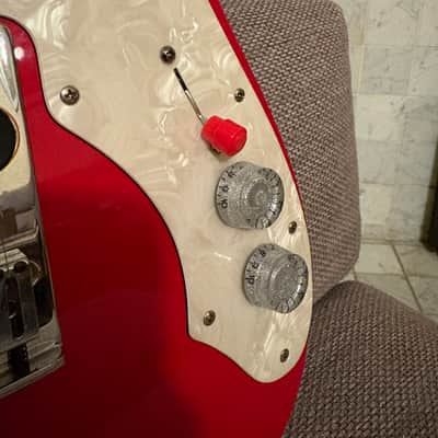 Fernandes TE-3 Telecaster Thinline Red modded MIJ Japan image 3