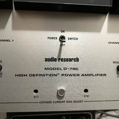 Pair Audio Research D-79c stereo tube amplifiers image 21