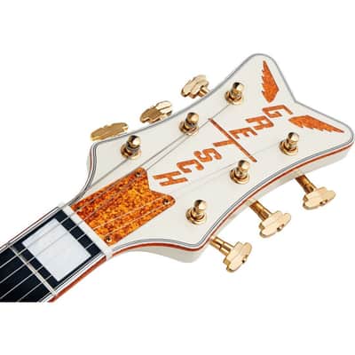 Gretsch G6136T-MGC Michael Guy Chislett Signature Falcon 6-String Right-Handed Electric Guitar with Bigsby and Ebony Fingerboard (Vintage White) image 5