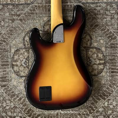 Fender American Ultra Precision Bass in Ultraburst w/ Hard Case & Free Pro Setup image 7