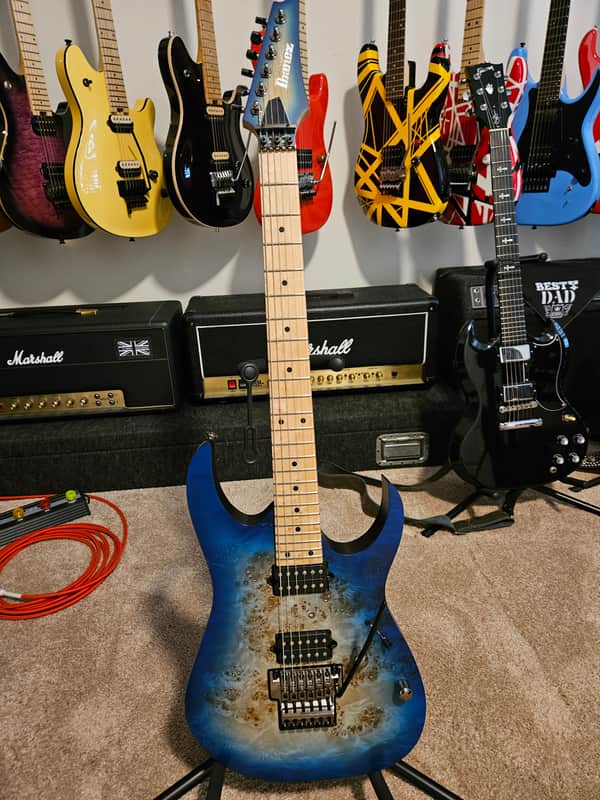 Ibanez RG652MPB-GFB Prestige 2016 - 2018 - Ghost Fleet Blue Burst image 1