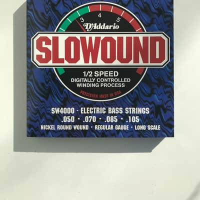 D'Addario SW4000 Slowound Electric Bass Strings image 1
