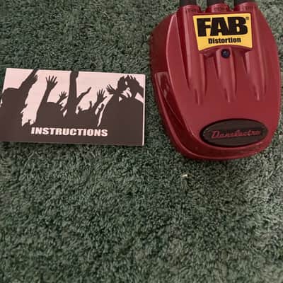 Danelectro Fab distortion pedal mini 2000’s - Maroon image 1
