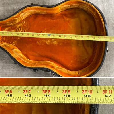 Vintage 1960’s-1970’s Gibson Hardshell EB Bass Case Made in USA Yellow Gold Interior - TLC image 19