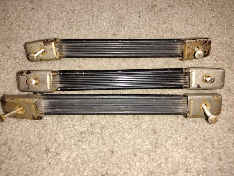 (3) 1972 Fender Strap Handles with Screw Anchors image 1