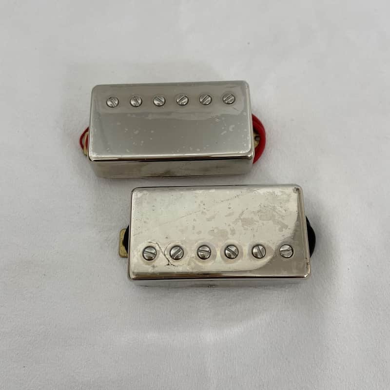 Epiphone Nickel Guitar Humbucker Pickups Neck and Bridge Set image 1