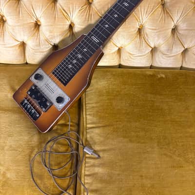 Supro Lap Steel w/Original Chipboard Case Late 50's/Early60's (Once Owned by Jerry Jones) - Sunburst image 2