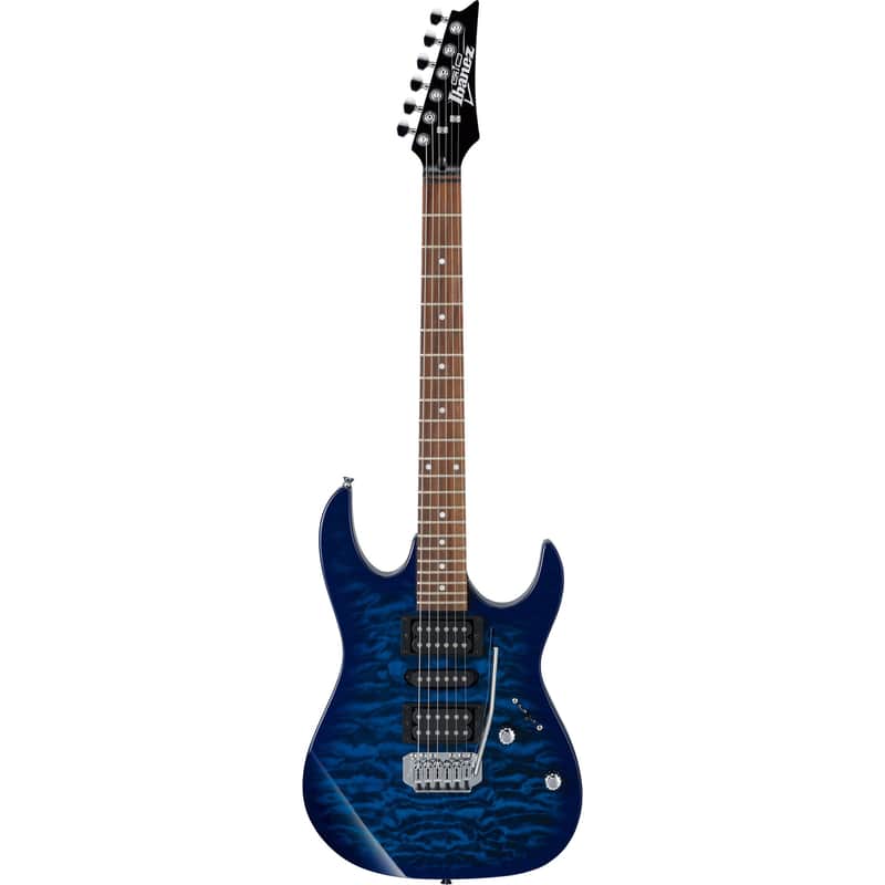Ibanez GRX70QATBB GIO RX Guitar - Transparent Blue Burst image 1