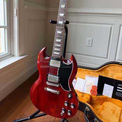 2026 Gibson Custom Shop ‘61 Les Paul SG Standard Stop Tail VOS - Cherry Red image 4