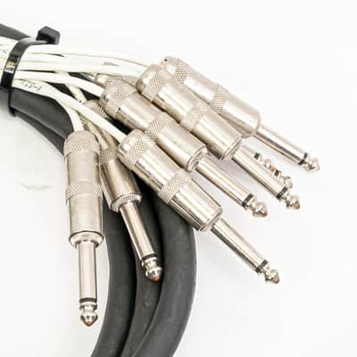 ProCo AccuLink 8-Channel 1/4" TS to 1/4" TS Snake Cable Pair 8ft Studio Audio image 2