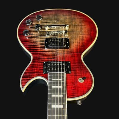 Cort CR300 Electric Guitar in Lava Burst image 5