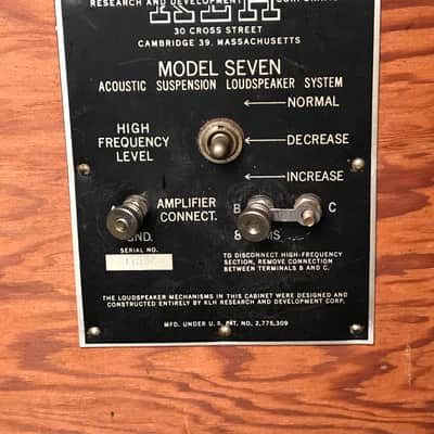 KLH Model 7 Seven Acoustic Suspension Loudspeaker System (Pair) image 11