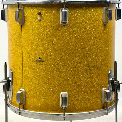 Trixon 20/13/16/5x14" 60's "Luxus" Outfit Drum Set - Gold Sparkle image 21