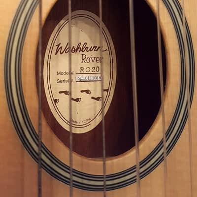 Washburn RO20 Nylon String Rover Travel Guitar - RARE - image 4
