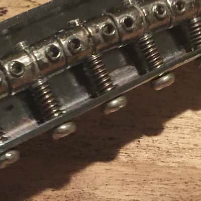 Custom Aged 6 Adjustable Saddle Rocker Bridge For Fender Jaguar Jazzmaster Relic Chrome Mustang Guitar image 3