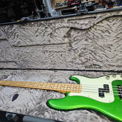 Fender Player Plus Precision Bass with Maple Fretboard 2021 OHSC Cosmic Jade image 5