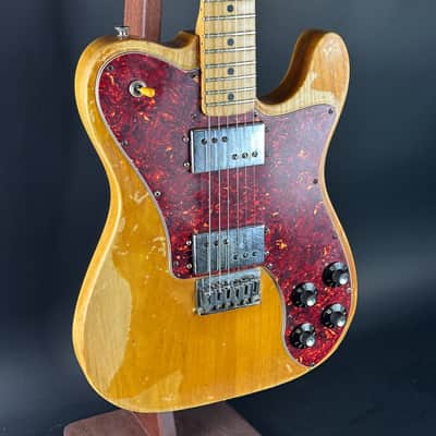 Vintage 1977 Fender Telecaster Deluxe Natural w/Non-Original Case TSU22958 image 11