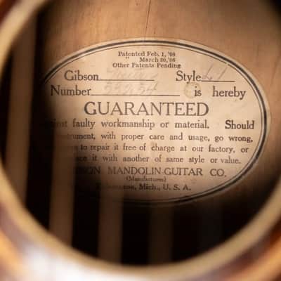 Gibson 1919 L-1 Acoustic Guitar with Original Hardshell Case - Used image 25