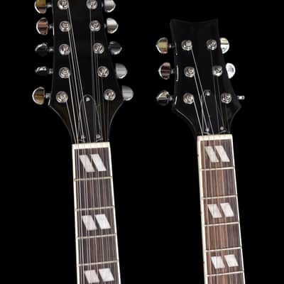 Brandon’s Custom Shop Double Neck 12/6 - Ebony/Chrome image 3