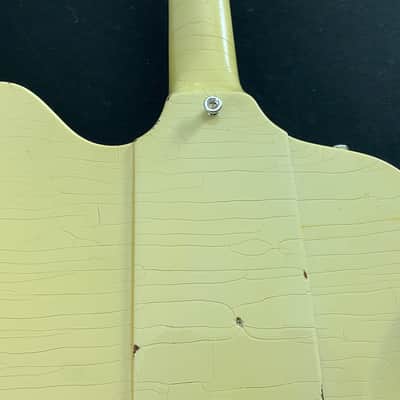 Video! Goofed 2021 Gibson Custom Shop Murphy Lab '64 Johnny Winter Signature Firebird V Polaris White Aged image 18