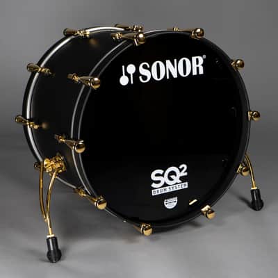 Sonor SQ2 Medium Beech 6pc Shell Pack-Dark Satin w/ Gold Hardware image 8