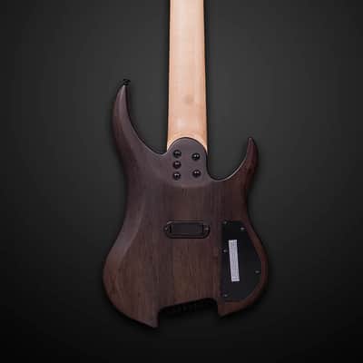 Legator N8FSSL Ghost 8 String Electric Guitar Left Hand - Black Flame (N8FSSL-BLK) image 4