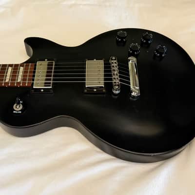 2012 Gibson Les Paul 60's Tribute - Ebony - Free Pro Setup image 5