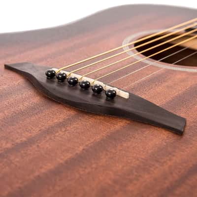 Vintage Statesboro Dreadnought Acoustic Guitar - Whisky Sour (V440WK) image 6